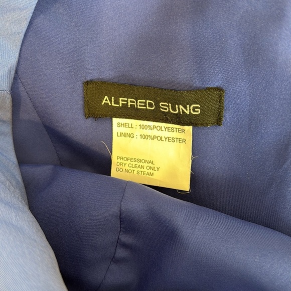 Alfred Sung Elegant Blue Dress size 22 - Picture 4 of 6